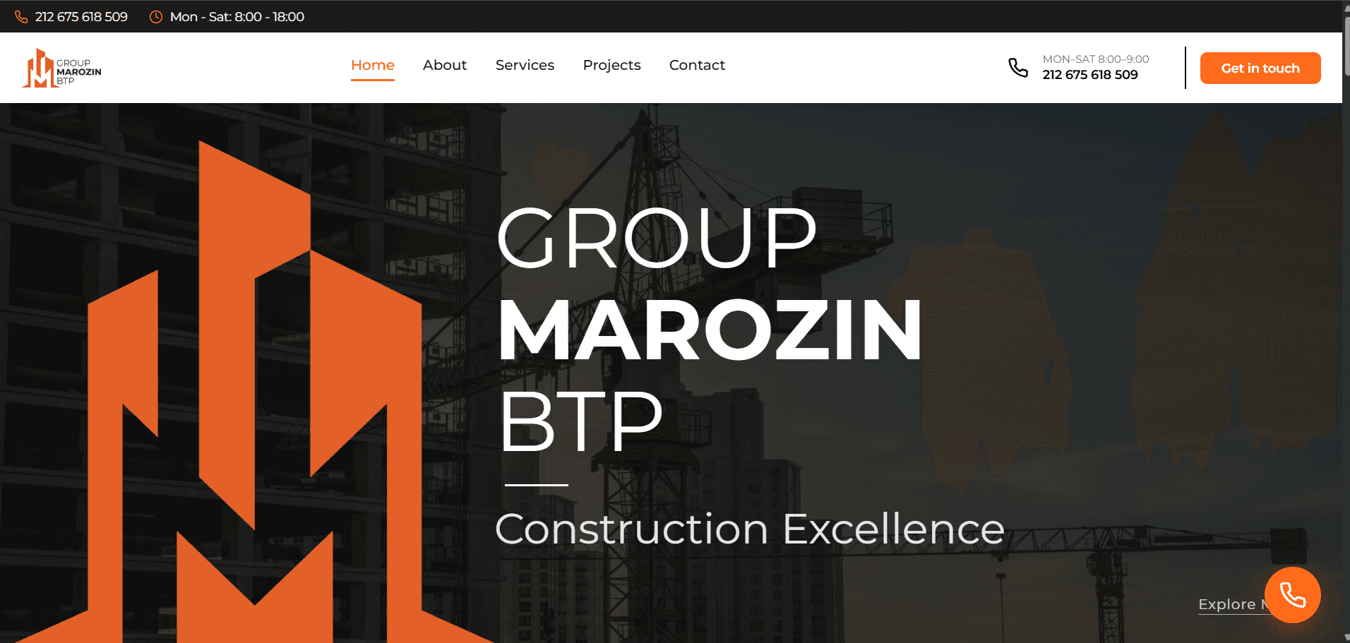 Construction & Renovation Corporate Website